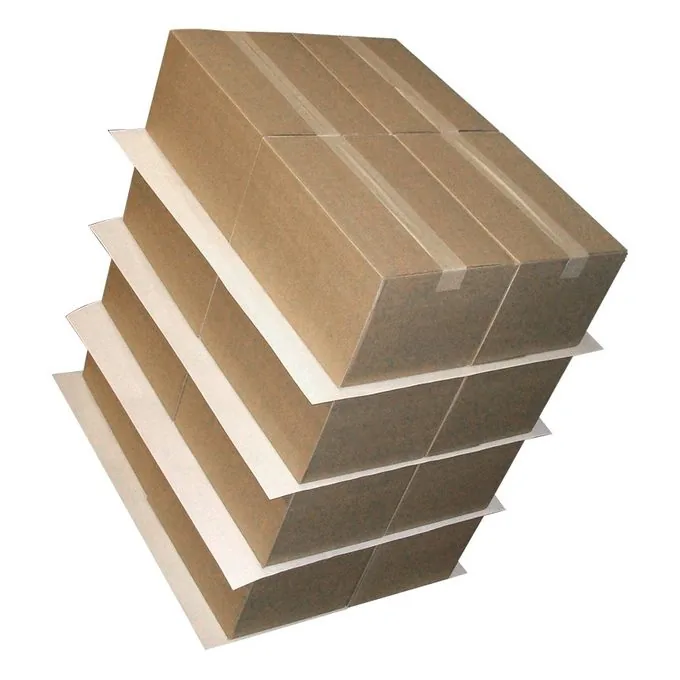 Anti-slip sheets between carton layers