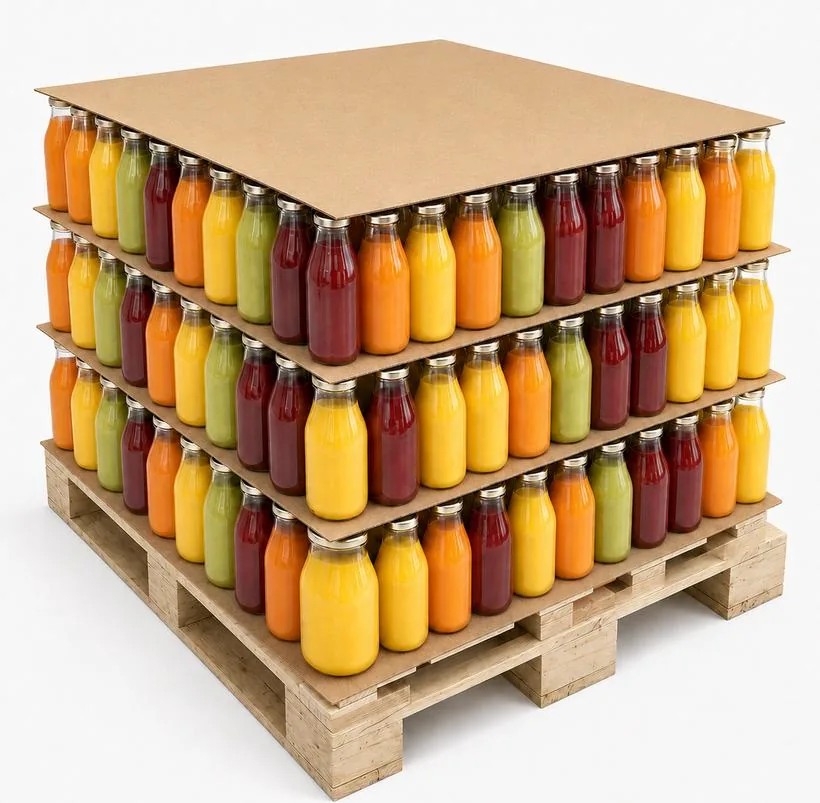 Tier sheets between product layers, on a pallet